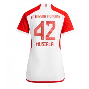 Bayern Munich Jamal Musiala #42 Hjemmebanetrøje Dame 2023-24 Kort ærmer